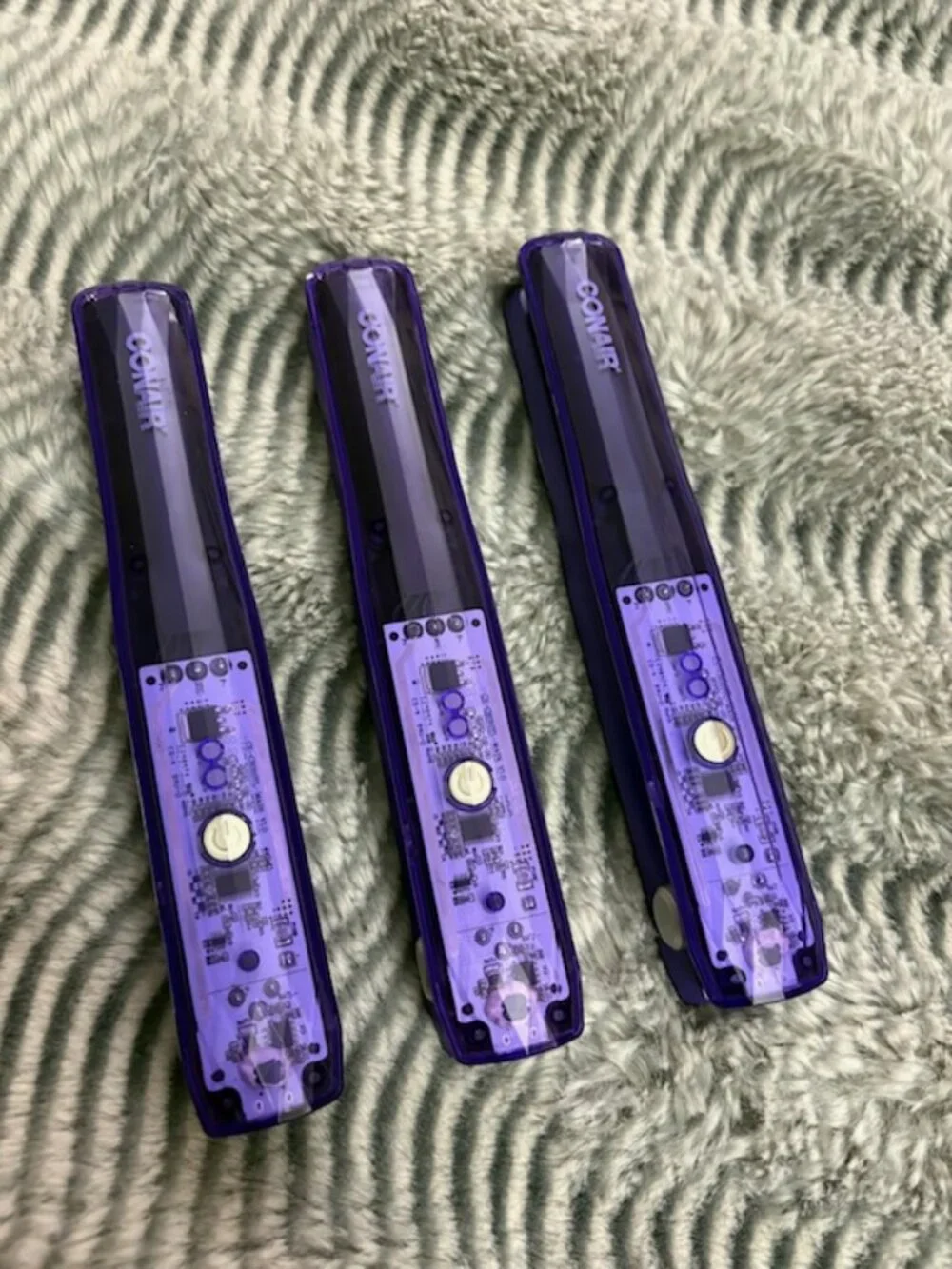 Conair Purple Mini Hair Straightener - Compact Travel Flat Iron